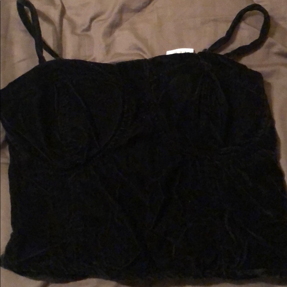 Velvet crop top